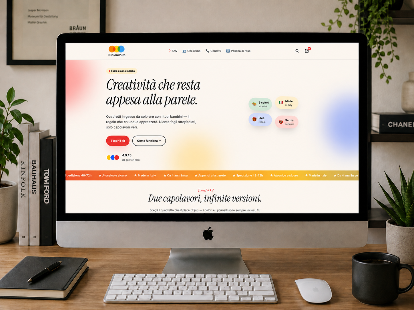 Il Colore Puro — vista desktop in contesto